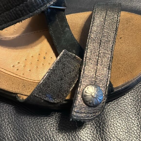 Rockport Cobb Hill Maisy Cross Band Black/Multi Sandals W Wide Width - Picture 9 of 9